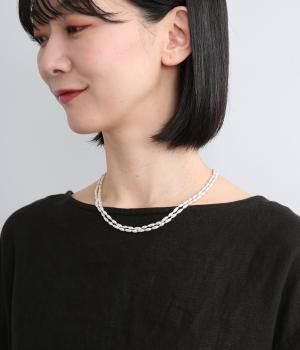 棗型バロックパールネックレス