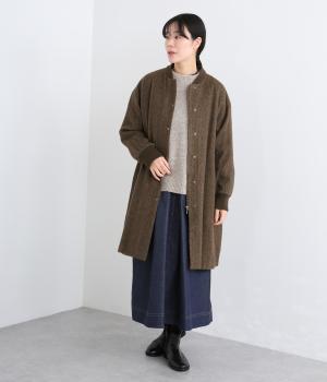 リブ付きハーフコート