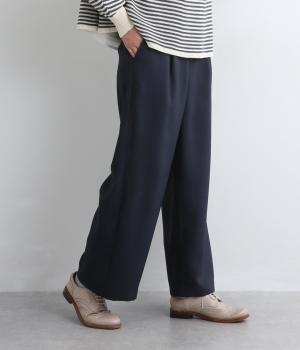 タックストレートパンツ
