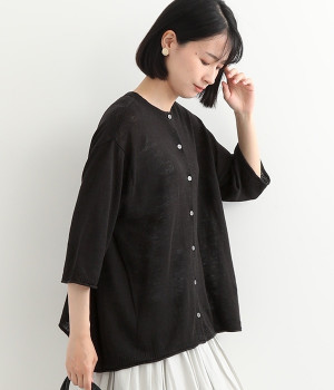 UVカットリネン　2WAYサイドタックプルオーバー