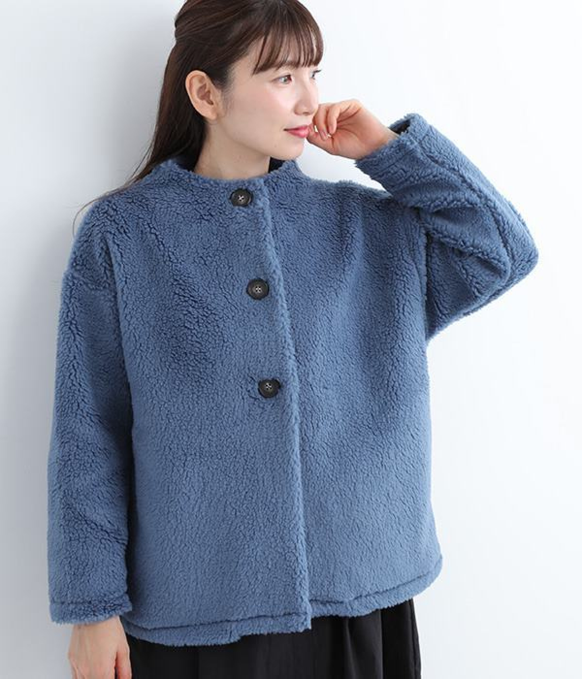 もこもこ いつものモックネックジャケット（mao made）の商品詳細