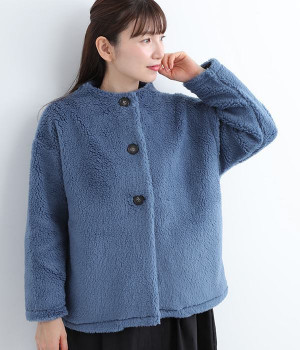 もこもこ　いつものモックネックジャケット