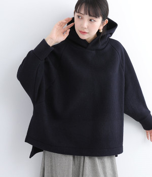 BIGフード付きプルオーバー