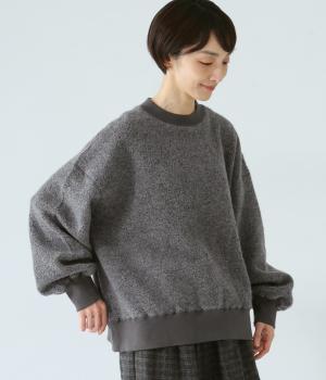 ウールリッチパイルボアプルオーバー(チャコール-F)