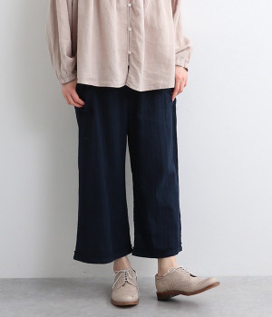 ダブルガーゼ　ワイドパンツ