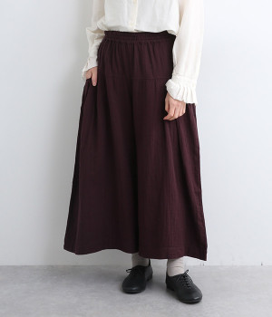 ダブルガーゼポケットタックパンツ