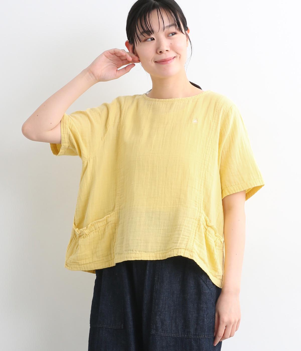 新品未使用　コットンワークギャザープルオーバー セール】なめらかタッチギャザープルオーバー/278859（Tシャツ
