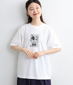 エイタプリントTシャツ(リボン柄-M)