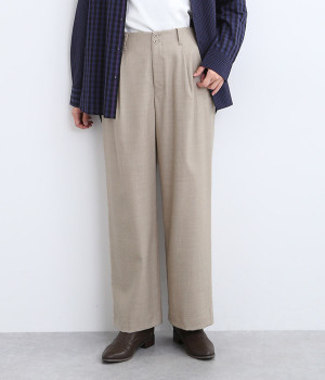 ウールサキソニーストレッチパンツ