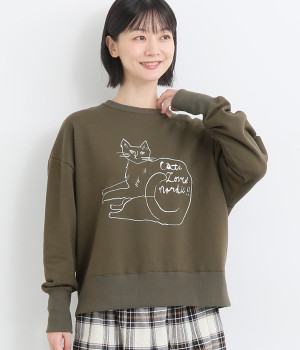 コットン裏毛TORANEKOBONBONトレーナー