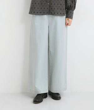 リラックスストレートパンツ(デニムインディゴ-ONESIZE)