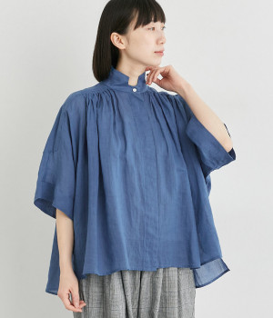 ラミータックブラウス(ブルー-ONESIZE)