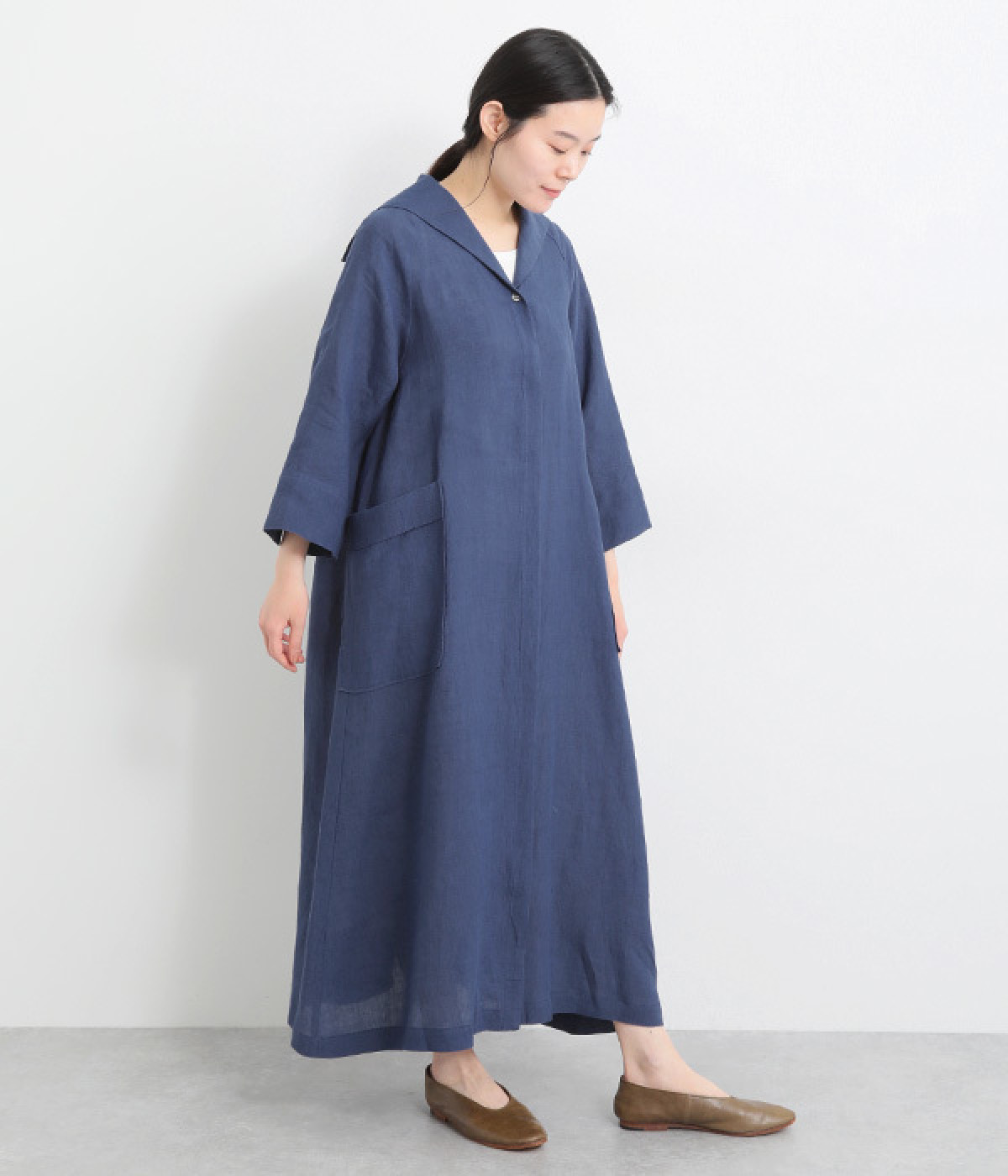LOISIR グランジリネンセーラーカラーワンピース グランジリネンセーラーカラーワンピース（LOISIR）の商品詳細