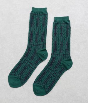 布帛ジャカード柄ソックス