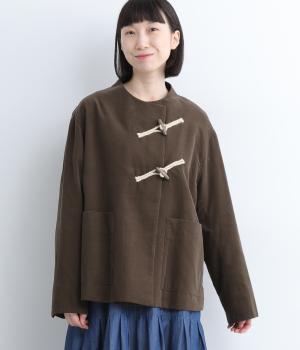 コットン細コール トグルボタンジャケット