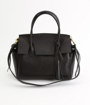 姫路オイルレザー　2wayバーキン S(ブラック-ONESIZE)