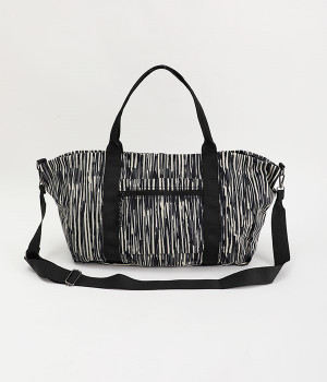 パッカブルナイロンボストンバッグ(アイビー×ネイビー-ONESIZE)