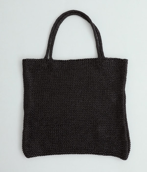 ラメ糸編み トート(ブラック-ONESIZE)