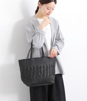 牛革メッシュ編みトートL