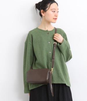 ダブルジップ2way横長ショルダー