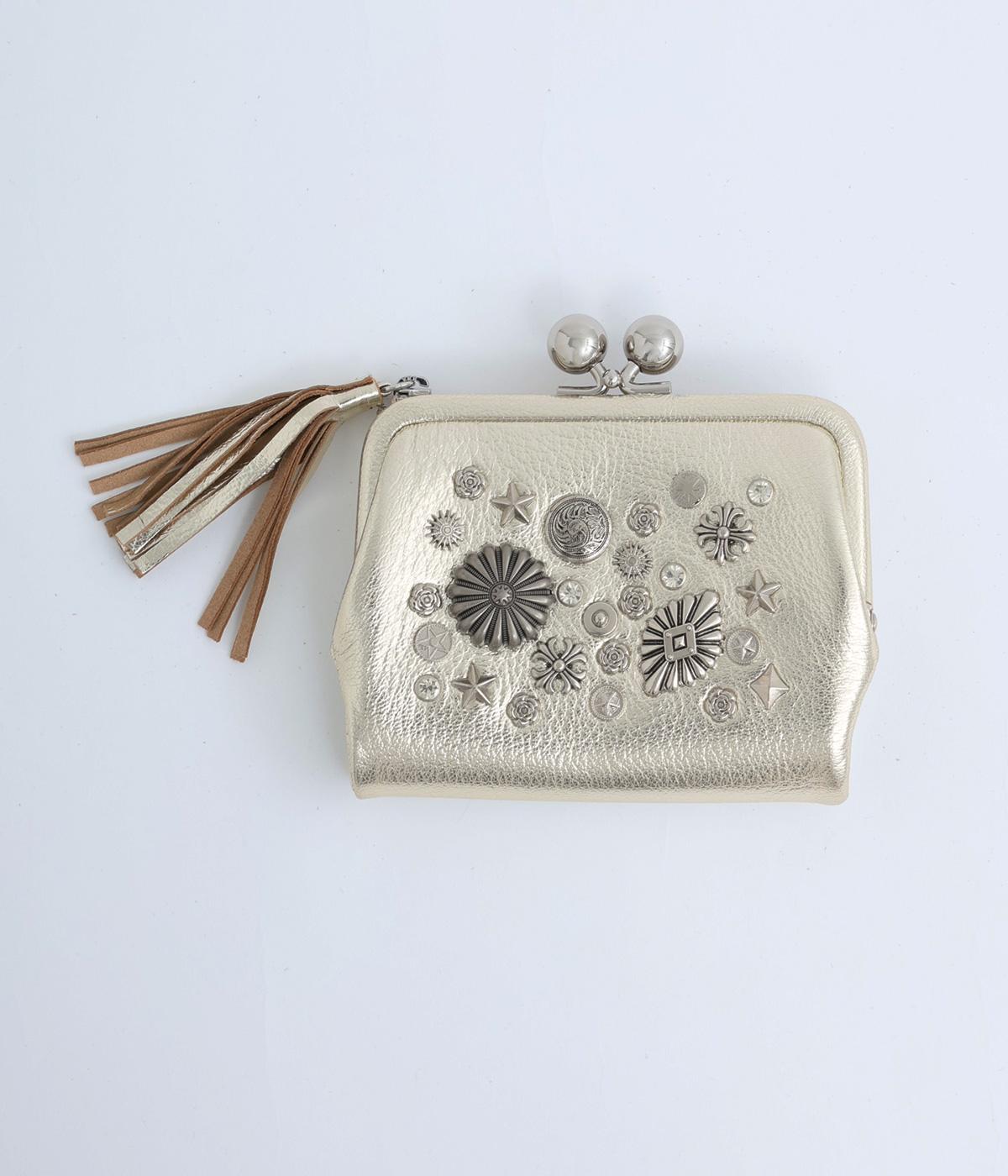 マルチスタッズ・がま口2つ折りウォレット（perche）の商品詳細