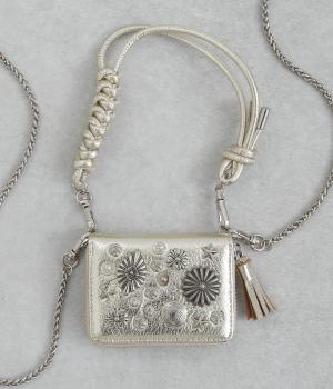 マルチスタッズジャバラチャームウォレットショルダー(ゴールド-F)