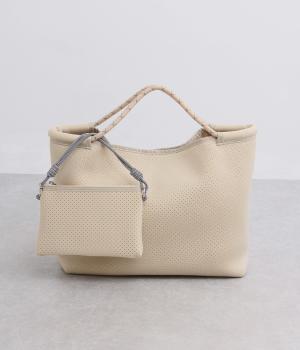 ネオプレーンパンチングトート(ライトベージュ-F)