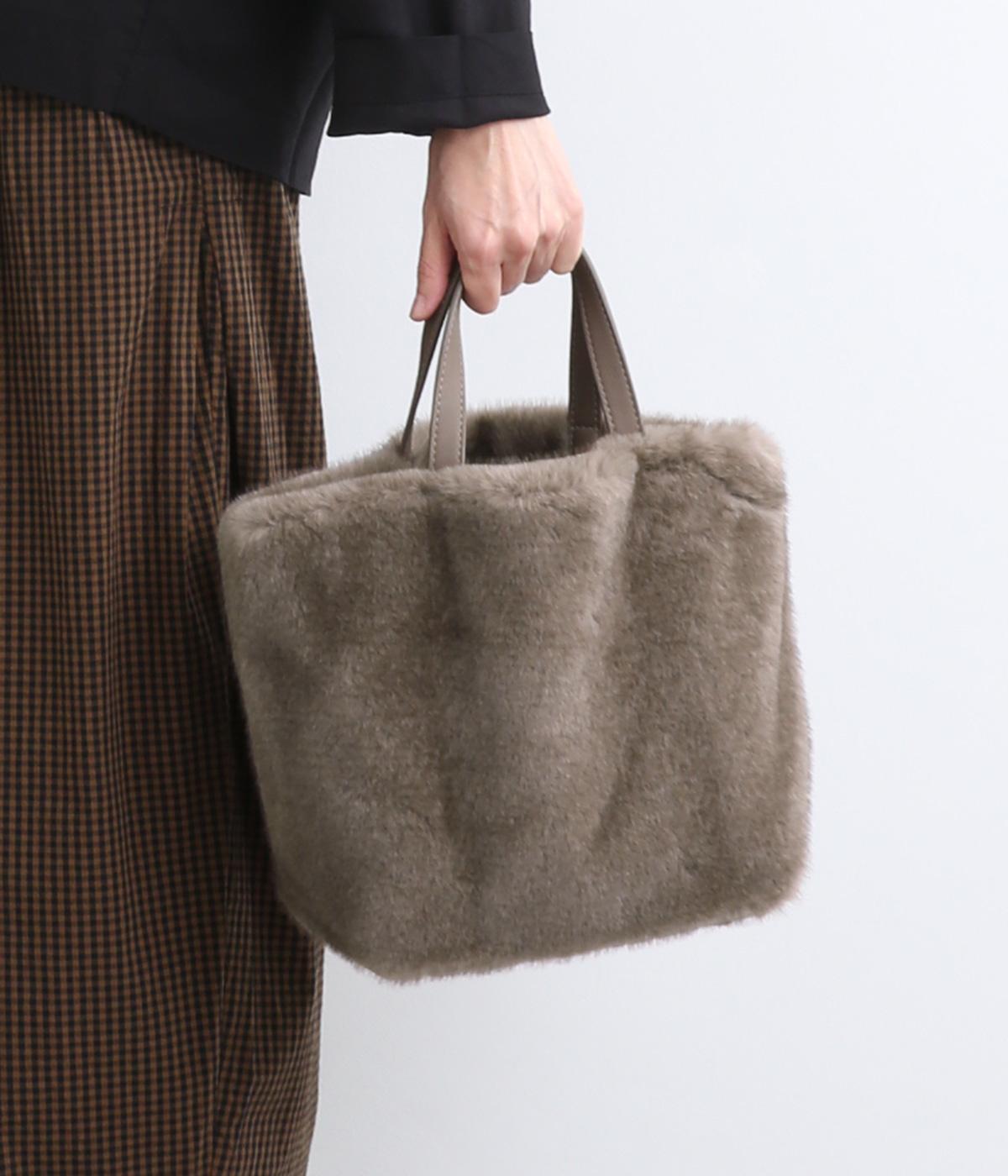 ミンク風ファーシンプルトート（cache cache）の商品詳細