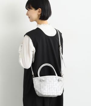 牛革レザーメッシュ3wayトートS