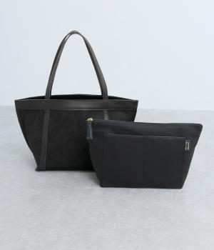 撥水リバーシブルトート(ブラック-F)