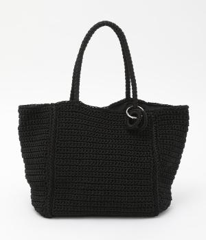 ベーシッククロッシェトート(ブラック-F)