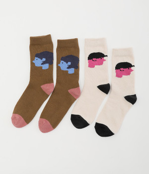 BOY Meets GIRL　クルーソックス　2足組