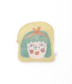 フレンズ　ゴブラン織り ポーチ(イエロー-ONESIZE)