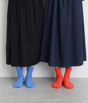 おかめ＆ひょっとこ　刺繍ショートソックス2Ｐ