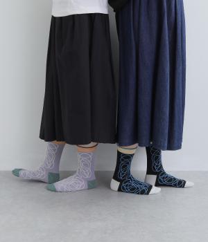 ＲＯＰＥクルーソックス2Ｐ(カラー１-F)