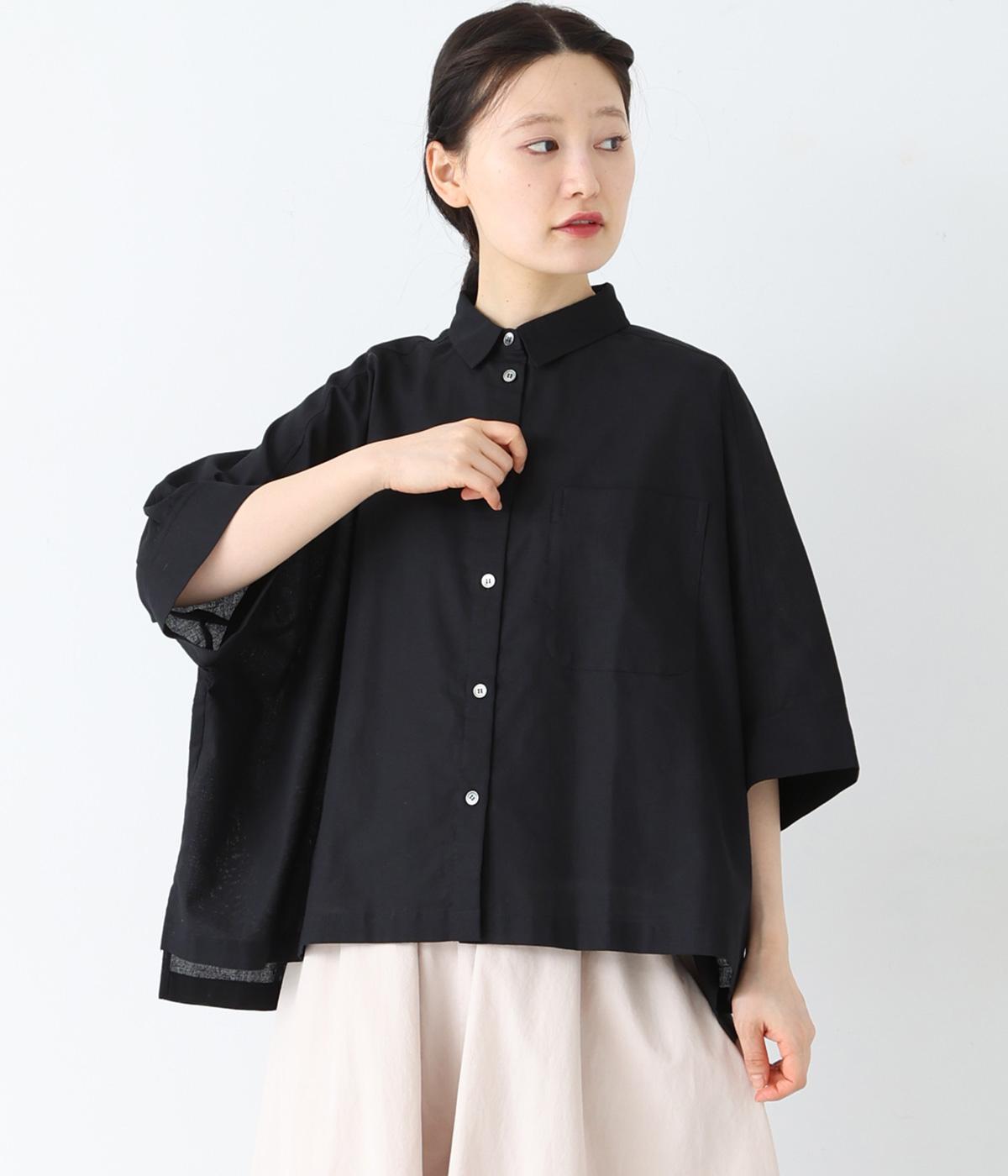 コットンリネン前後差ブラウス（&yarn）の商品詳細