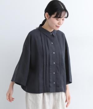 テンセルリネンタックブラウス