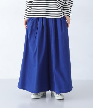 コットンポプリンタックワイドパンツ