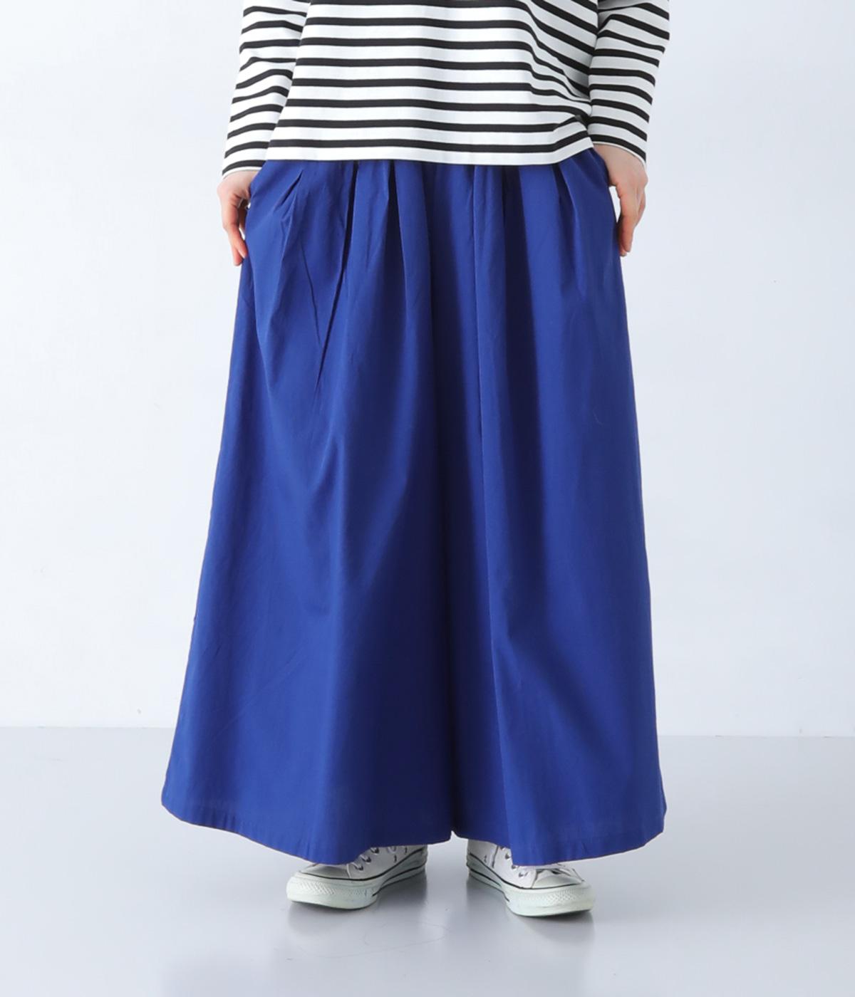 コットンポプリンタックワイドパンツ(ロイヤルブルー-F)