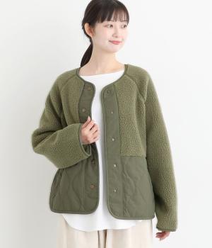 ボアキルトショートコート