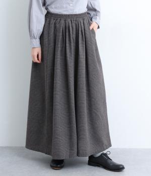 ネルタックワイドパンツ(ブラック×スモークグレー-F)