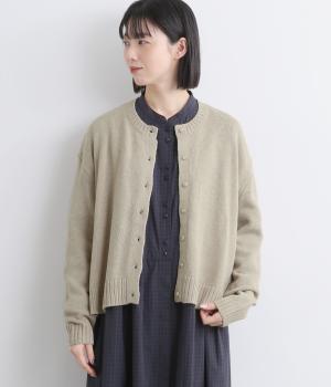 肩落ちカーディガン