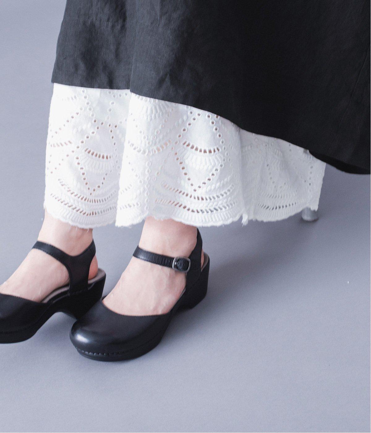 カットワークレースワイドパンツ(オフホワイト-F)