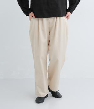 コットンリオセルツイルコクーンタックパンツ(オフ-F)