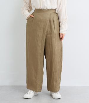 リネンラップ風パンツ