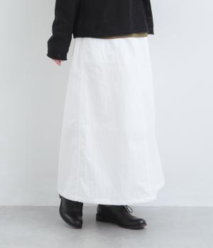 コットンナイロン2wayスカート(ホワイト-F)