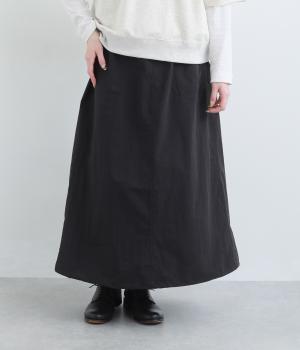 コットンナイロン2wayスカート(ブラック-F)