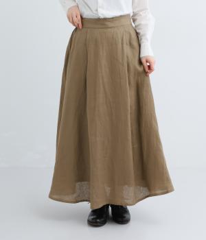 リネンタックサーキュラーマキシスカート