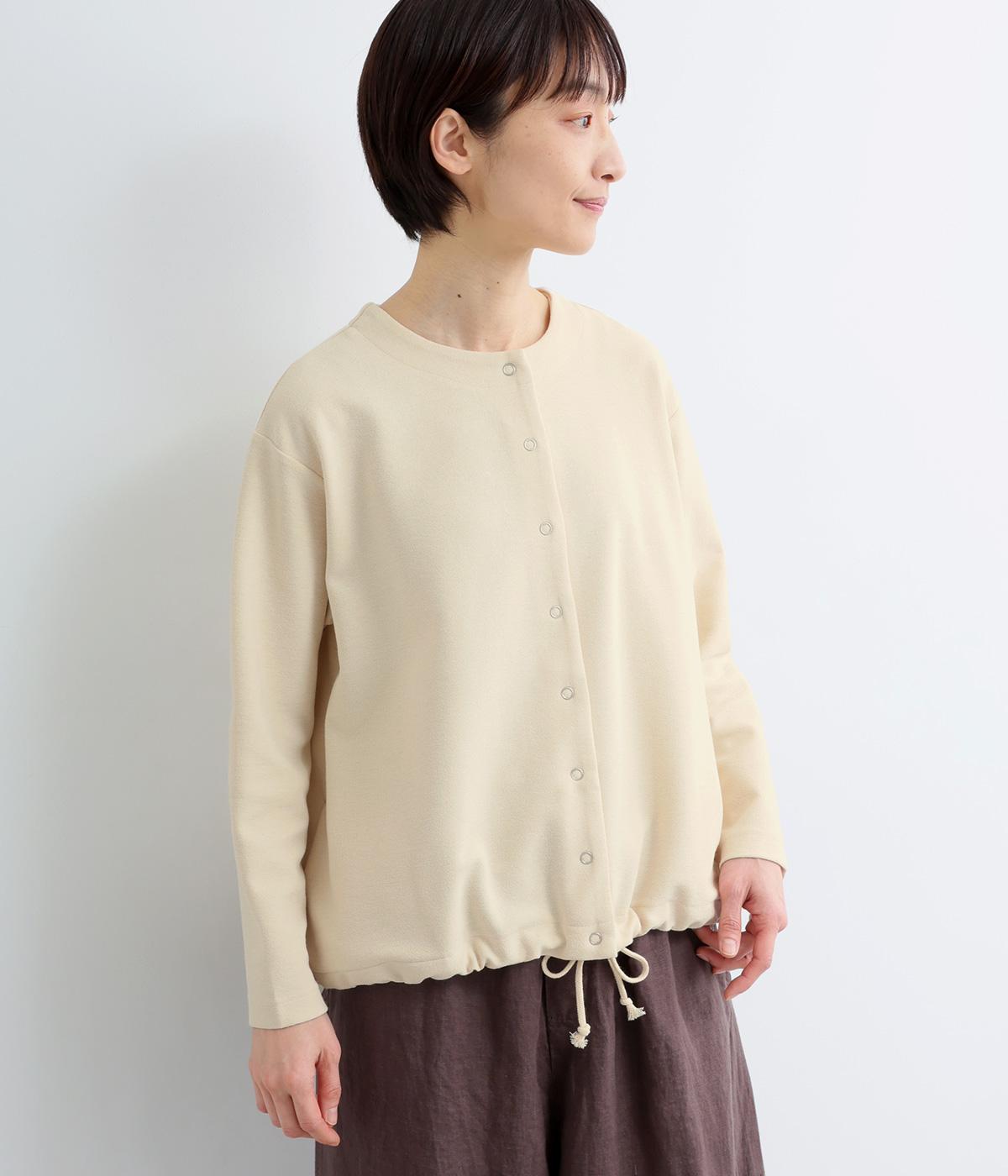 ペアー天竺2wayバルーンカーディガン(オフ-F)