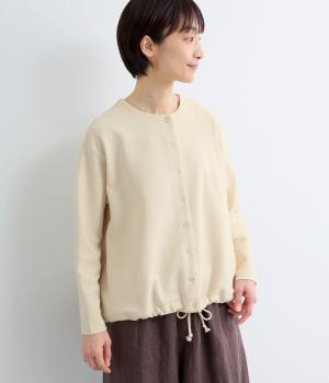 ペアー天竺2wayバルーンカーディガン(オフ-F)